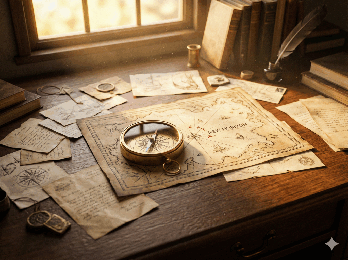 複雑な情報を整理し戦略を組み立てるイメージ