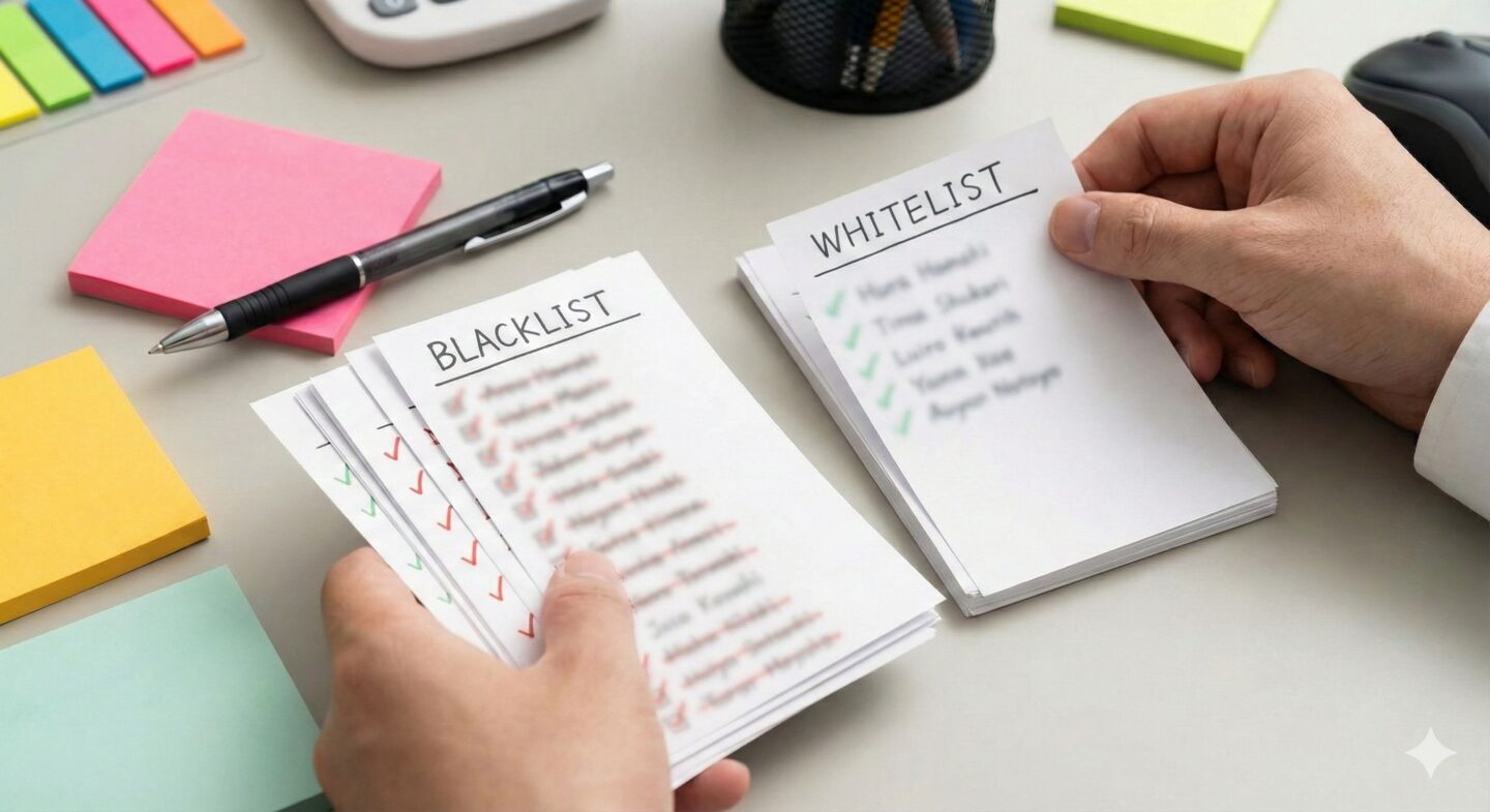 ブラックリストとホワイトリストの整理