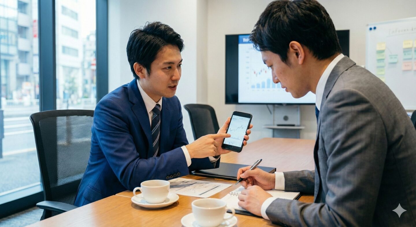 打ち合わせいている様子