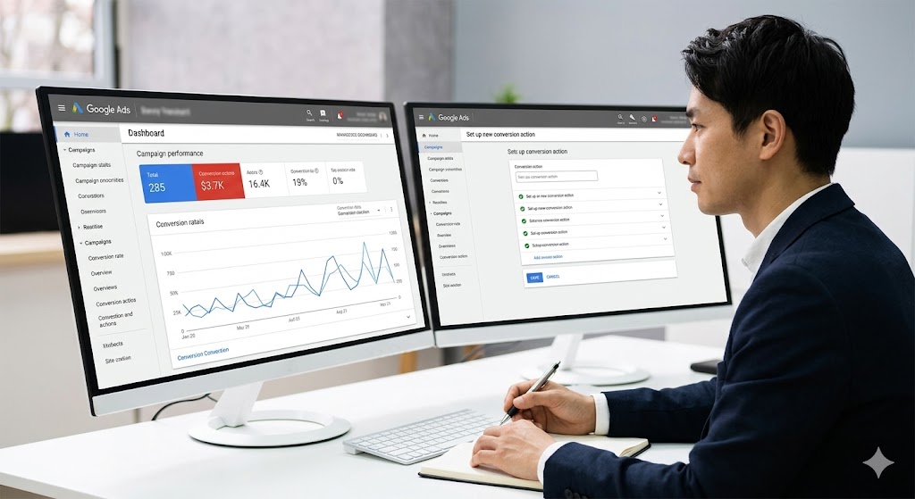 Google広告コンバージョン設定のイメージ