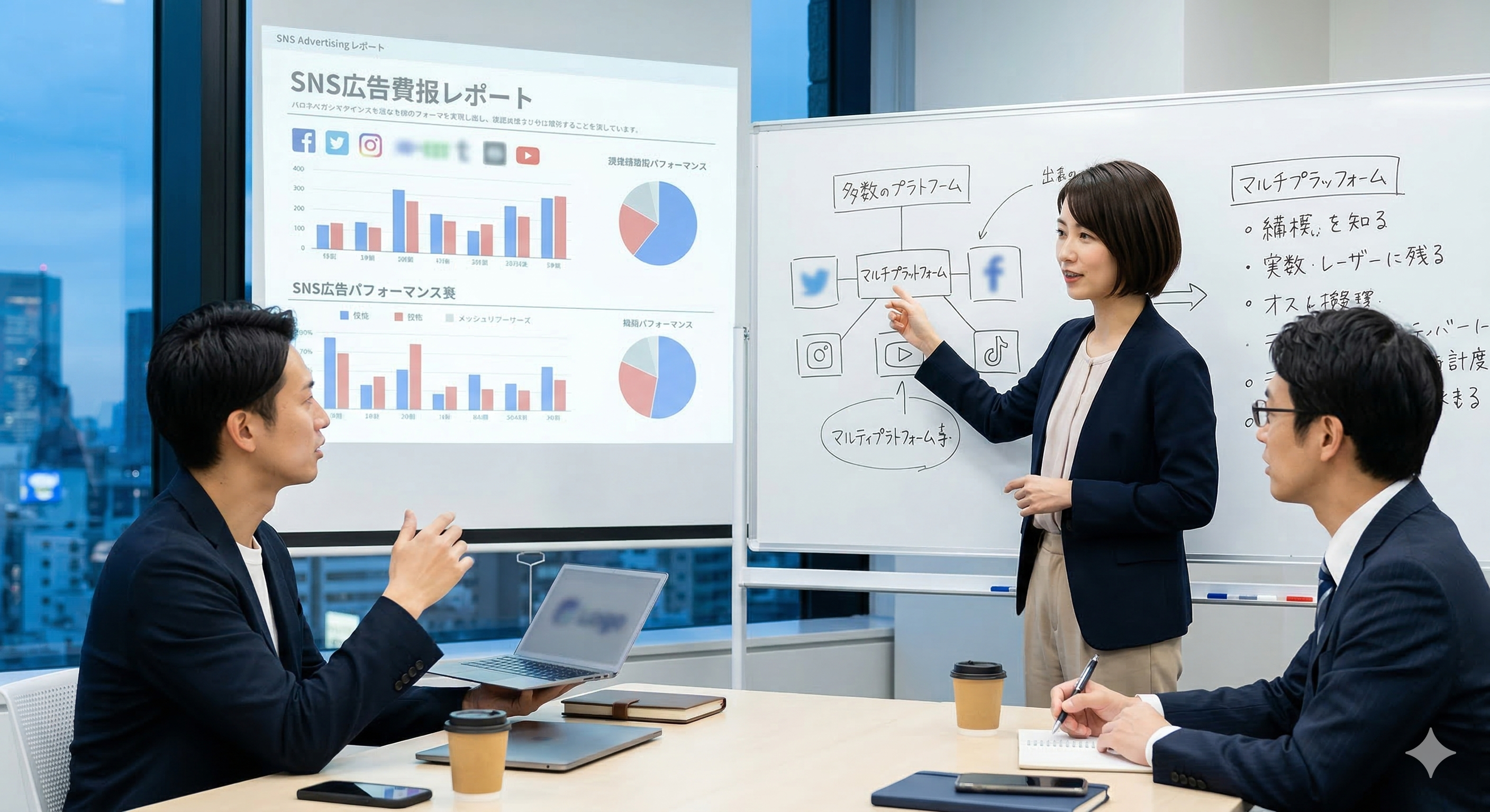 SNS広告運用支援・費用改善のイメージ