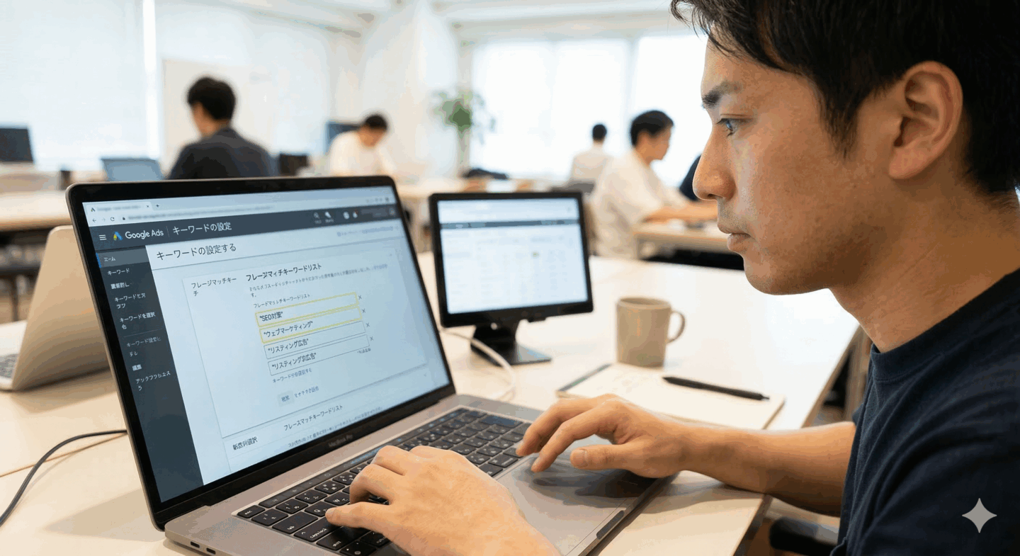 フレーズ一致設定のイメージ