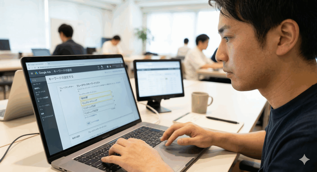 フレーズ一致設定のイメージ