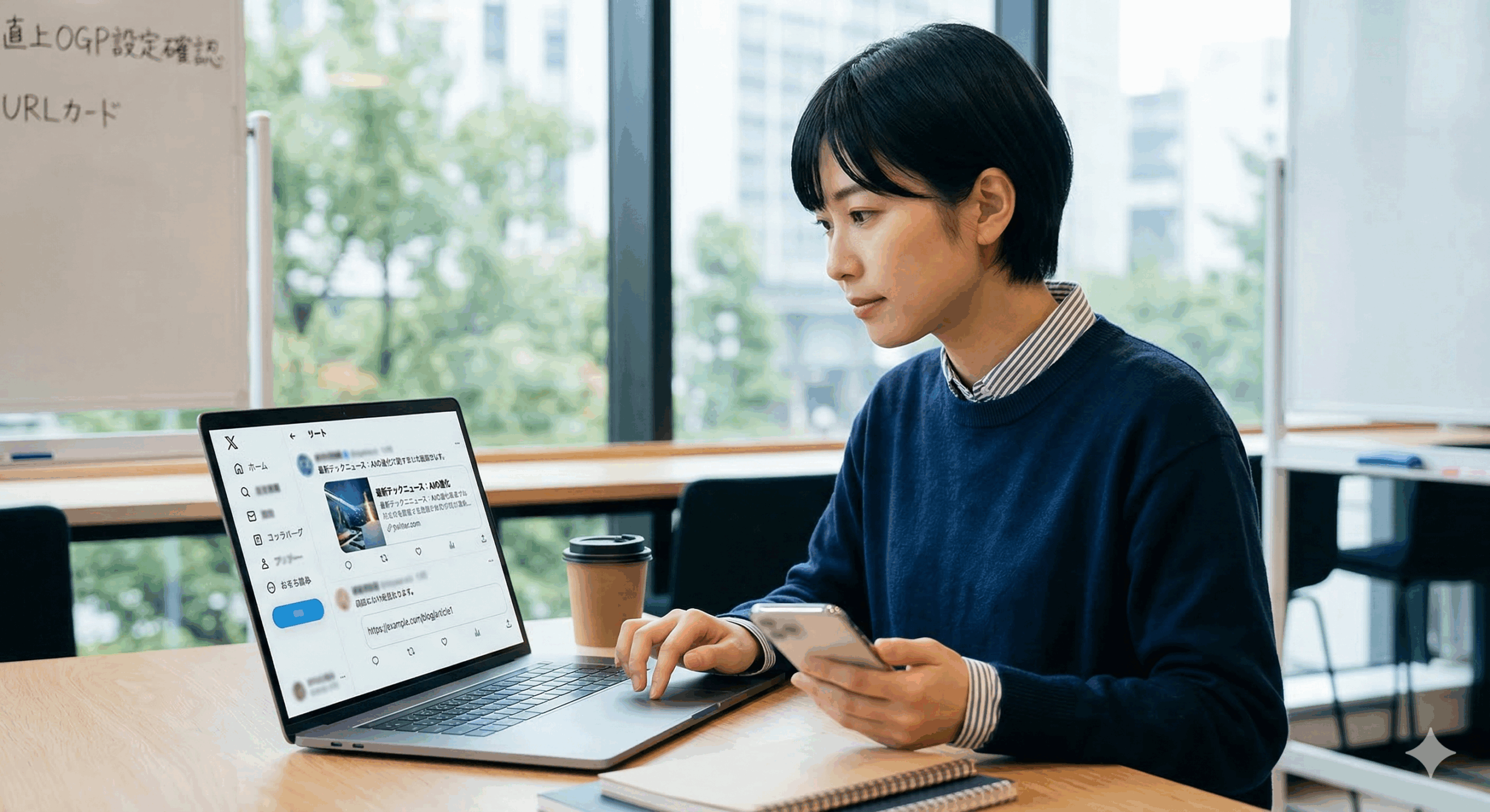 X・TwitterリンクOGP設定のイメージ