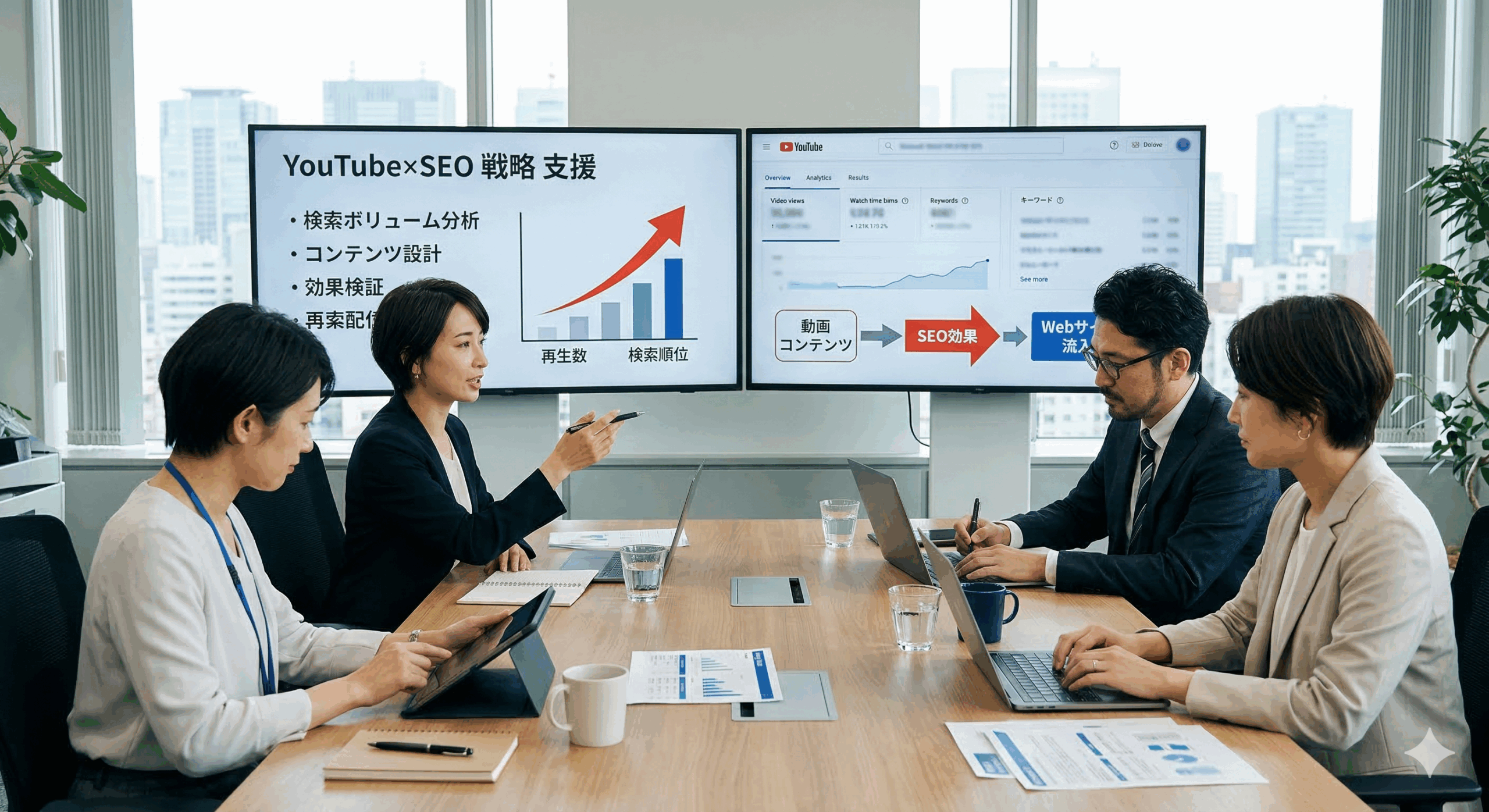 YouTube×SEO戦略支援のイメージ