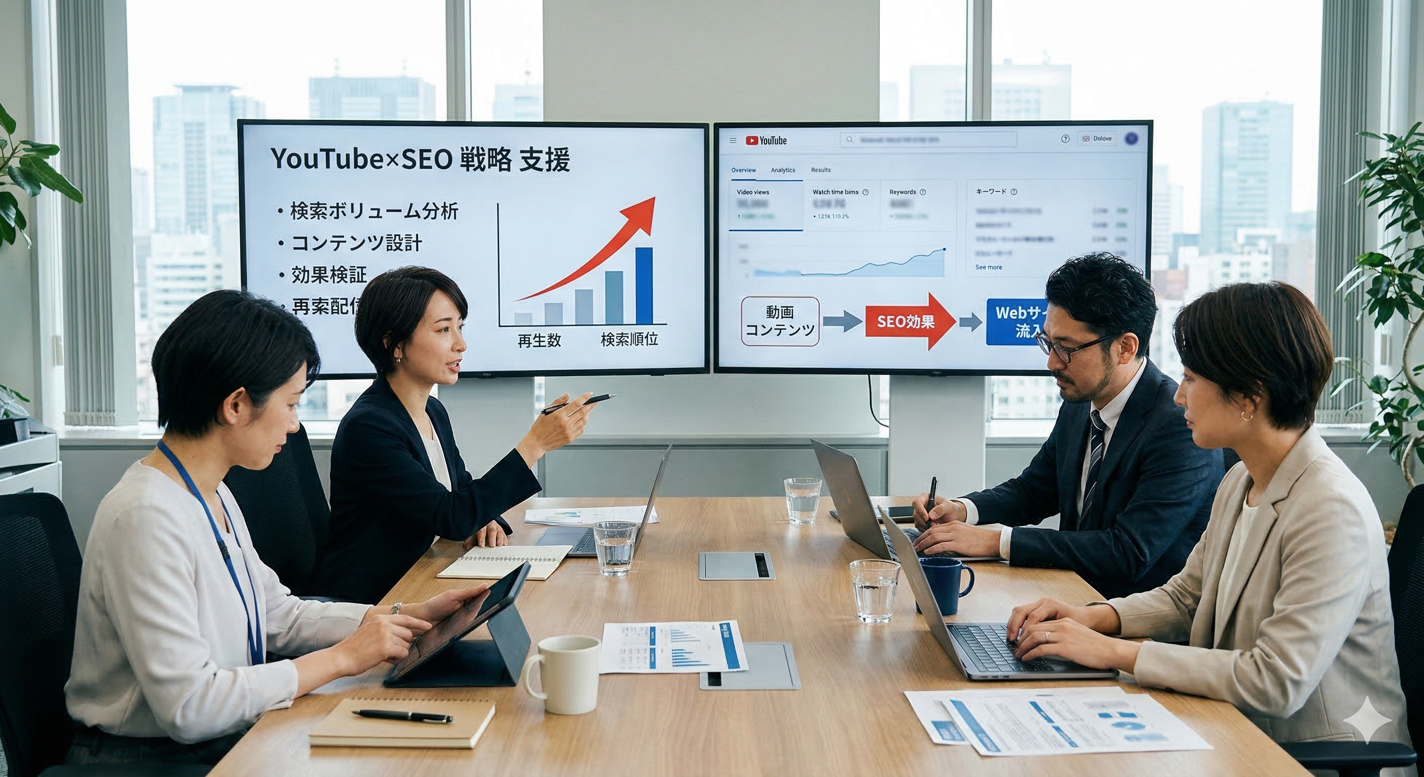 YouTube×SEO戦略支援のイメージ