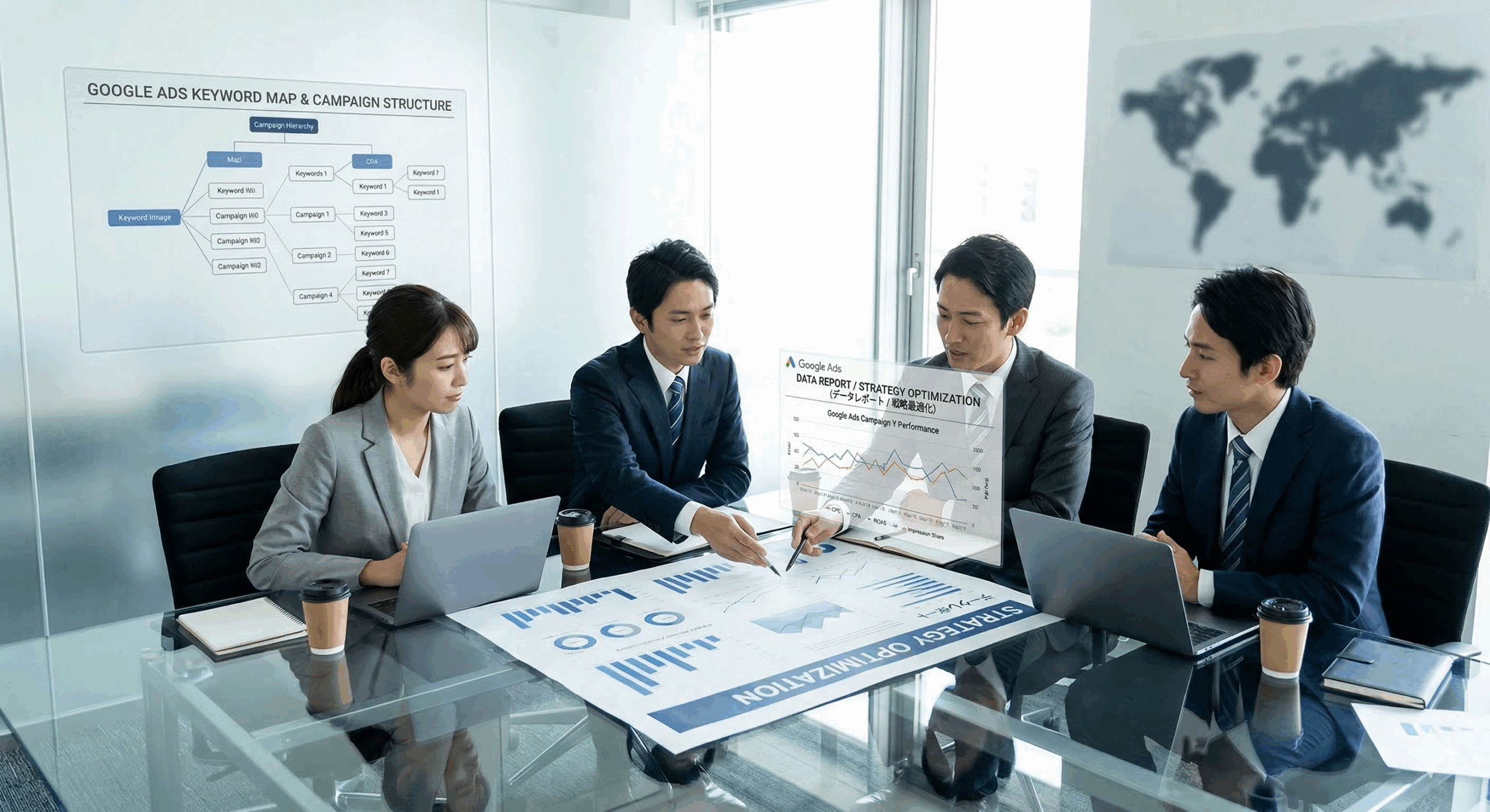 リスティング広告運用改善支援のイメージ