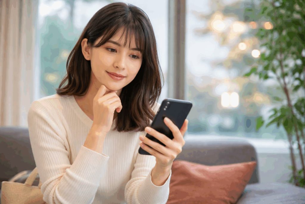 比較・検討フェーズで情報を吟味するユーザーのイメージ