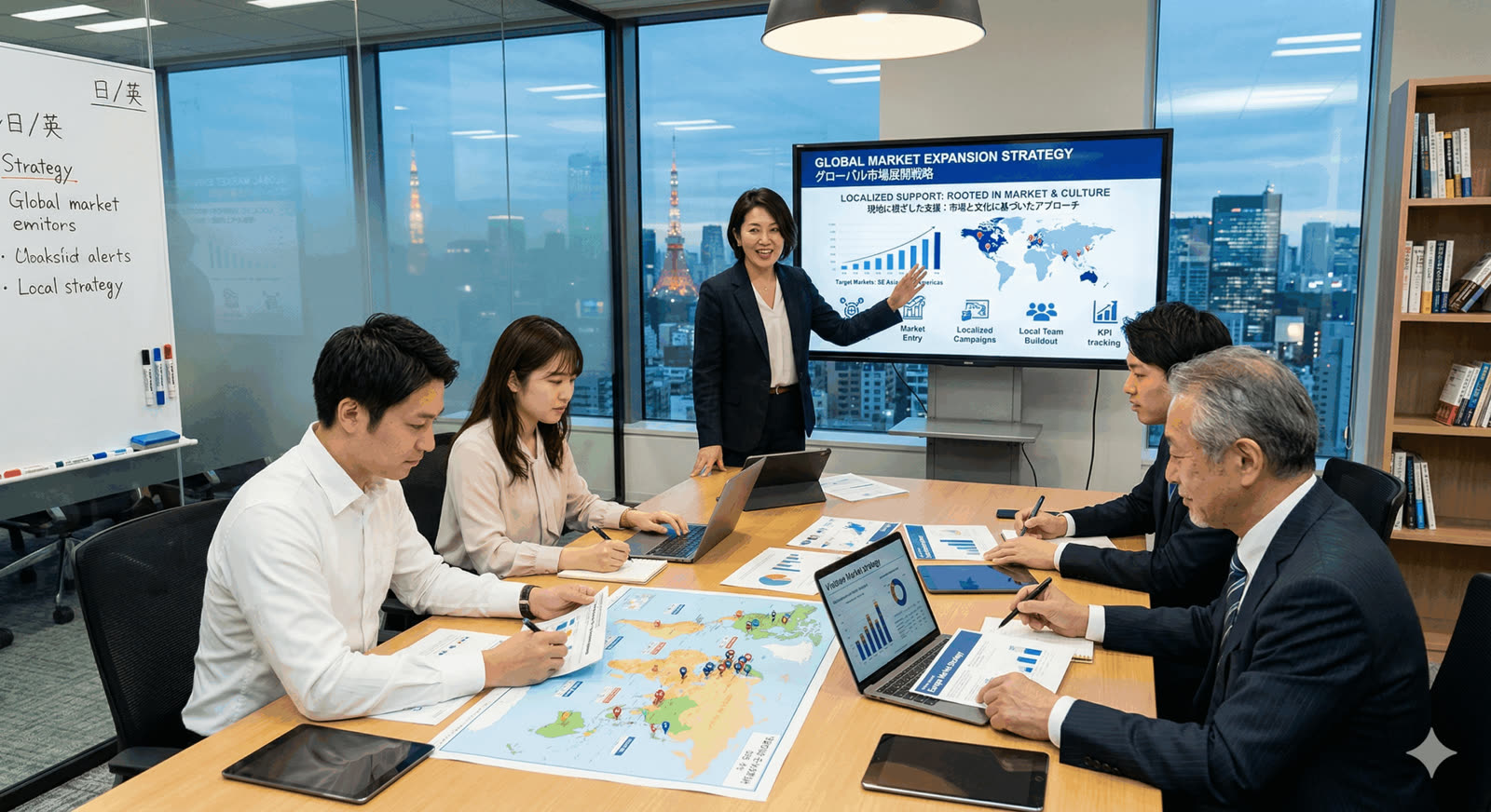 UCWORLDの海外マーケティング支援イメージ