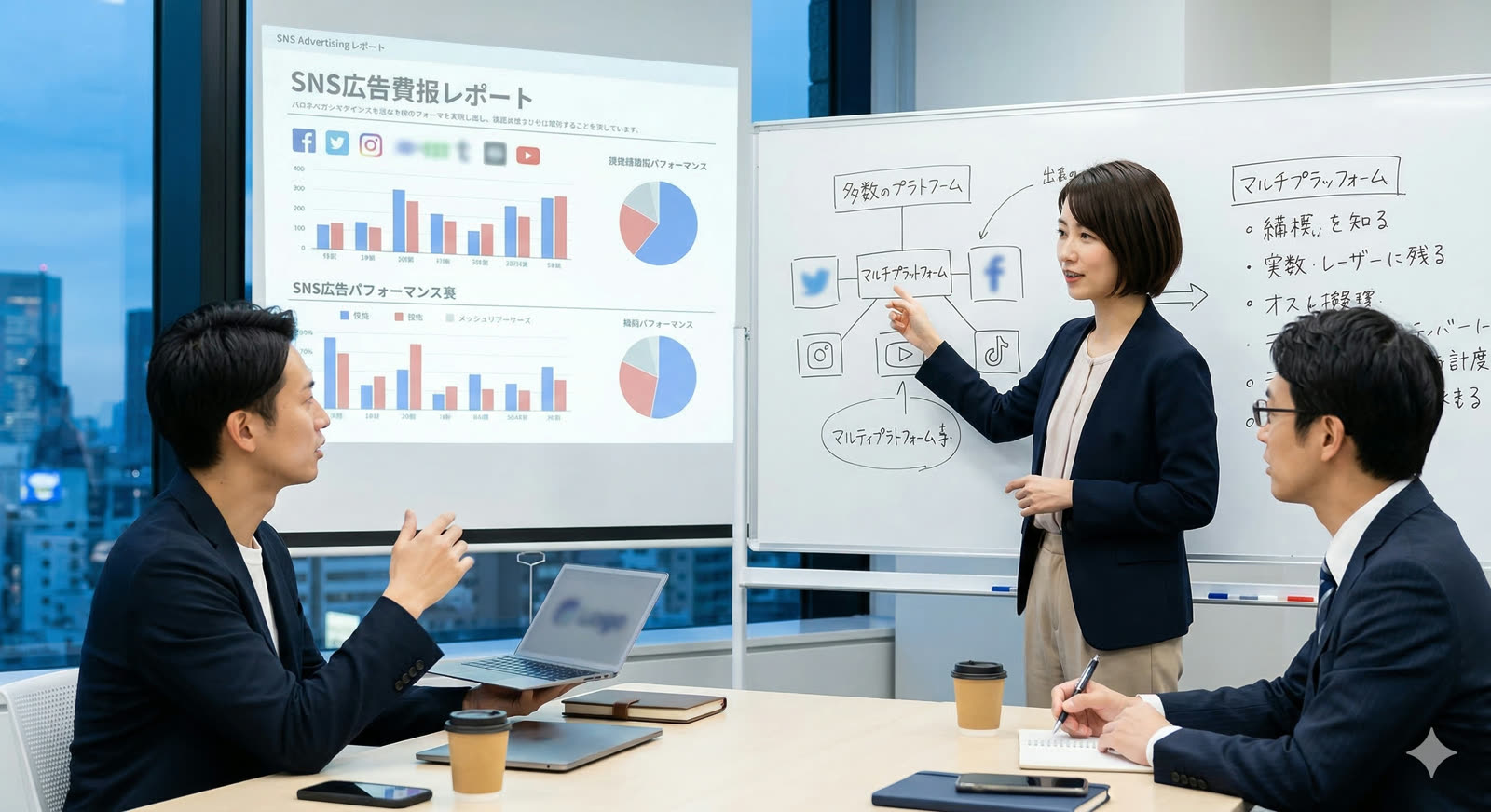 SNS広告運用支援・費用改善のイメージ