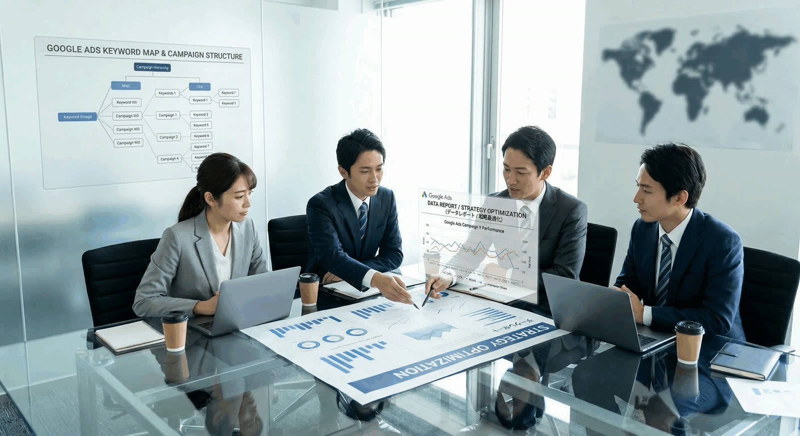リスティング広告運用改善支援のイメージ